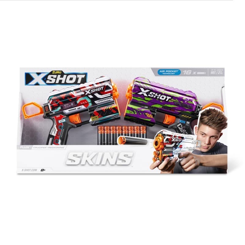 X-Shot Skins Flux Blasters - 2 Pcs