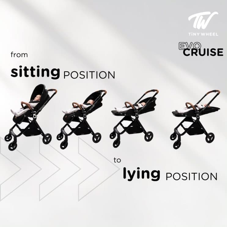 Tiny Wheel - Evo Cruise Stroller - Grey thumbnail 4