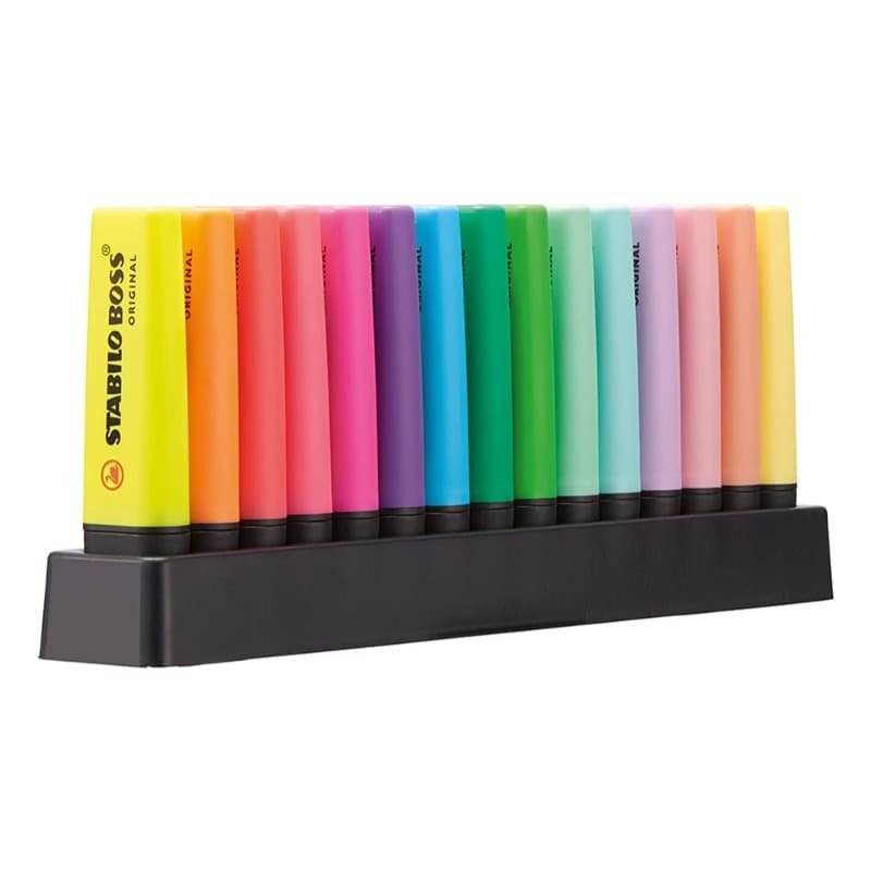 Stabilo Boss Original Highlighter Pastel And Neon - 15 Colors thumbnail 4