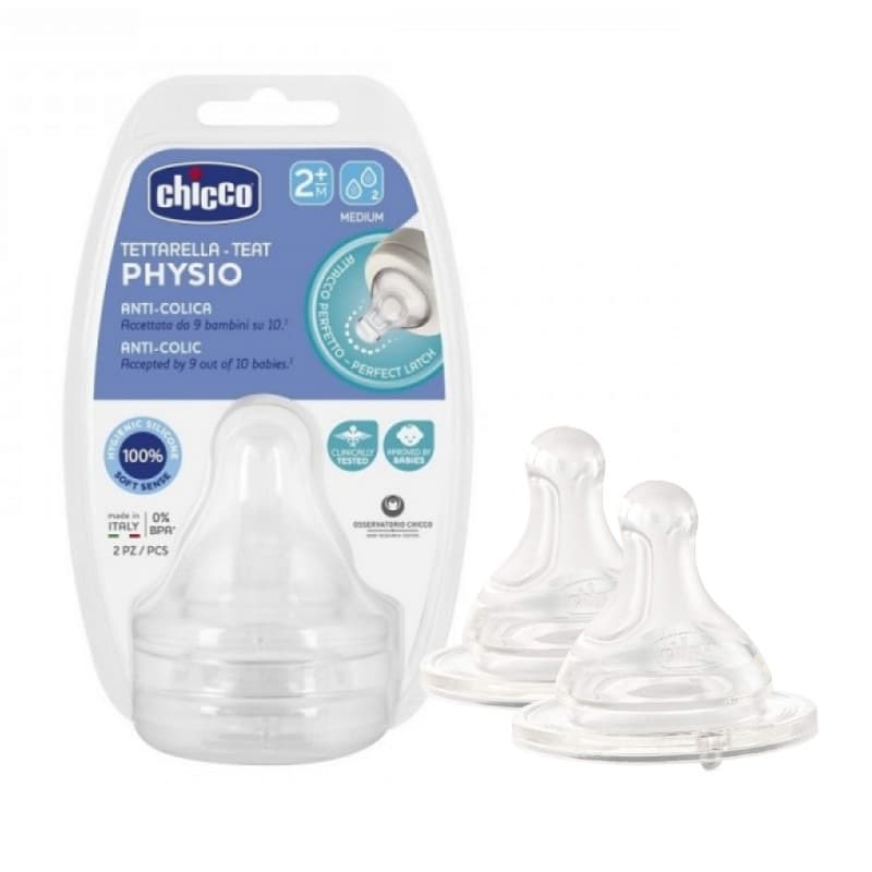 Chicco - Physio Teat Anti-Colic Silicone Nipple