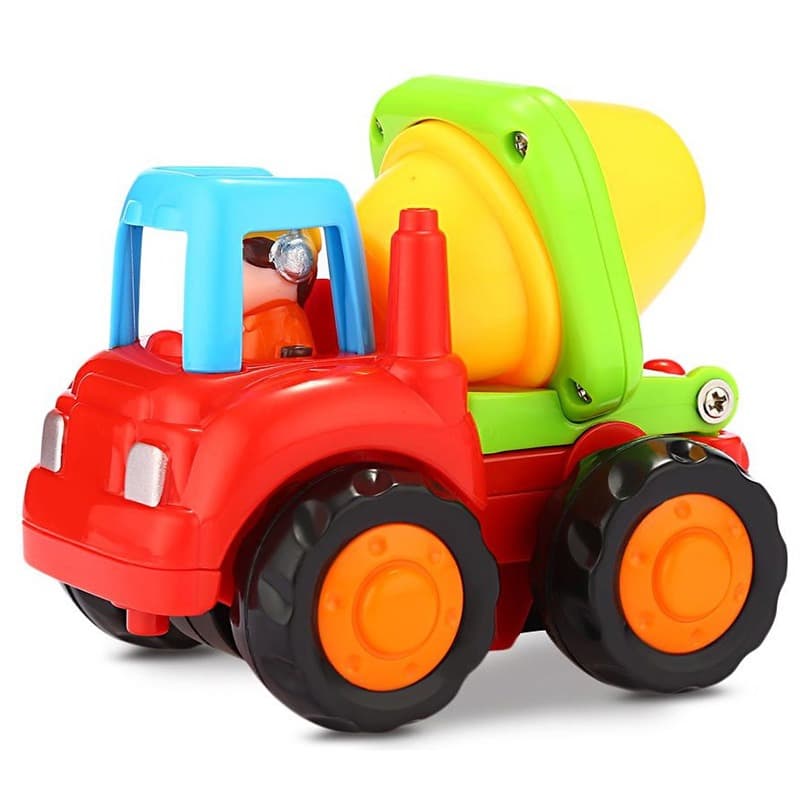 Hola Builder 4-WD Construction Truck Cement Mixer - Multicolors