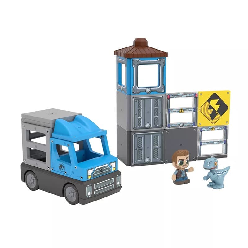 Tile Town Jurassic World Dino Rescue Magnetic Tiles Playset thumbnail 4