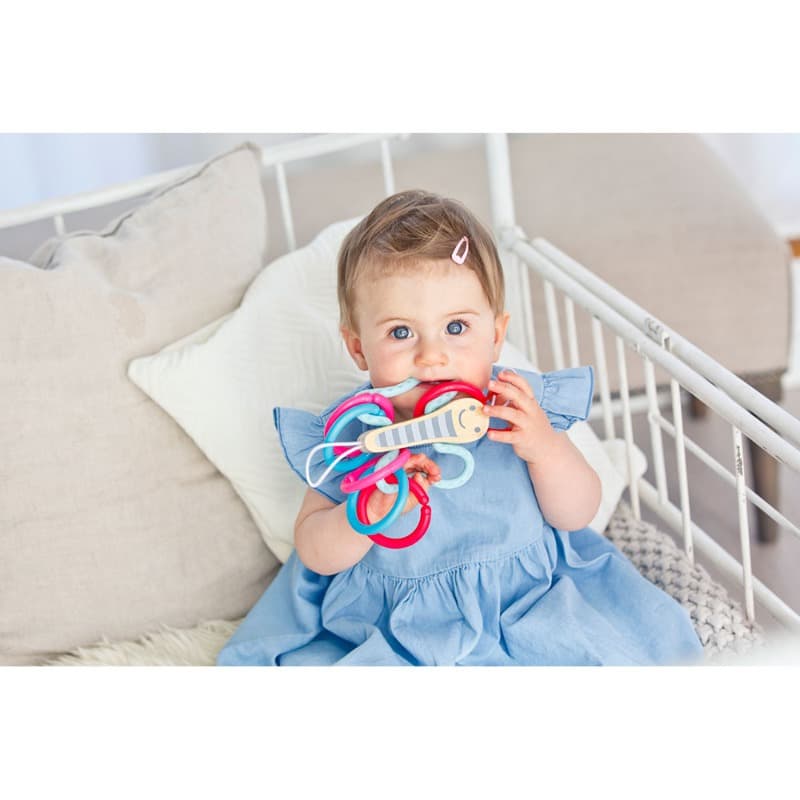 Baby Explorer Bundle (Hape Butterfly Stroller Toy + Hape Figures Wooden Mini Mals) thumbnail 4