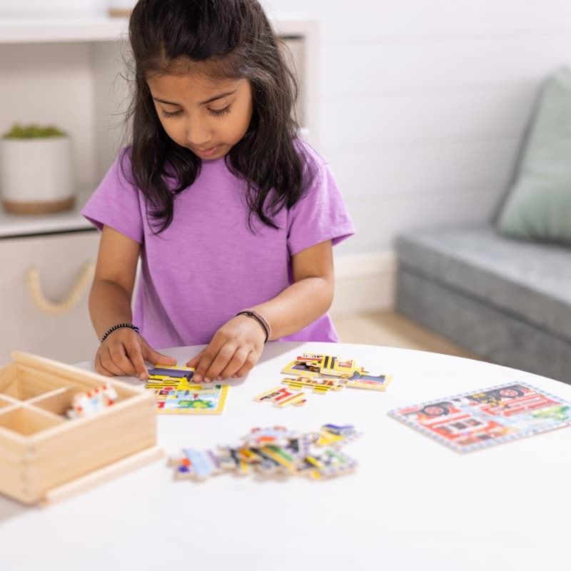 Wooden Vehicle Jigsaw Puzzles Set thumbnail 3