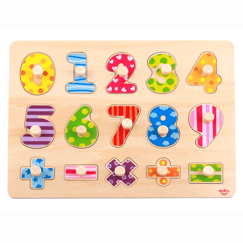 Tooky Toy Wooden Number Puzzle thumbnail 3
