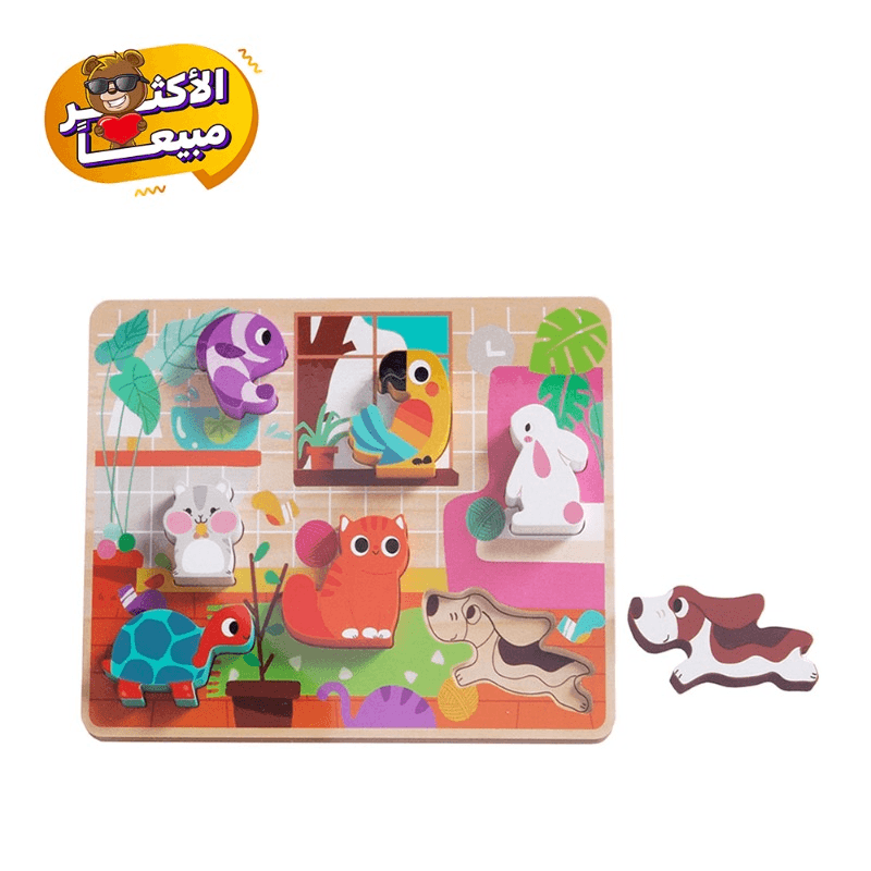 Tooky Toy Wooden Chunky Puzzle