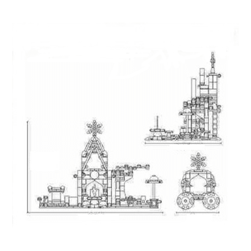 Ice Princess Castle Building Block Set thumbnail 3