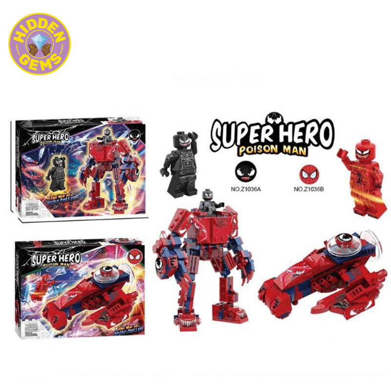 Super Hero Venom Mecha Fighter Building Bricks