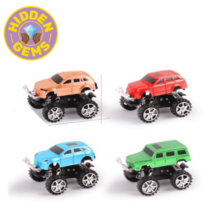 Four Wheel Drive Car - Pull Back - Four Assorted Colors