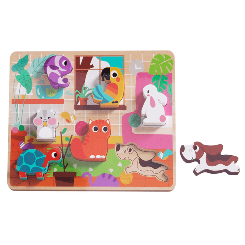 Tooky Toy Wooden Chunky Puzzle thumbnail 3